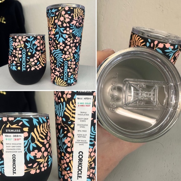 CORKCICLE SET TUMBLER/STEMLESS RADIENT GARDEN SET NEW WITH TAGS GIFTING - Picture 2 of 3